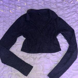 Wild Fable Black V-Neck Sweater